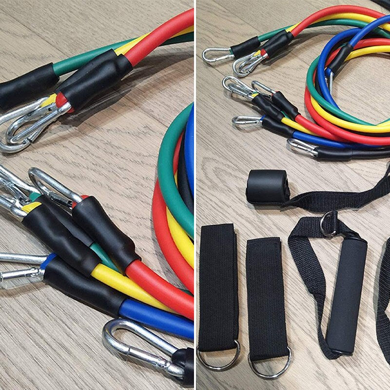 11Pcs Fitness Resistance Bands Set