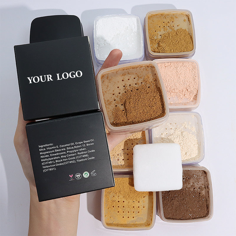 Vegan Translucent Glitter Highlighter – Waterproof Luxury Loose Setting Powder | Private Label Ready