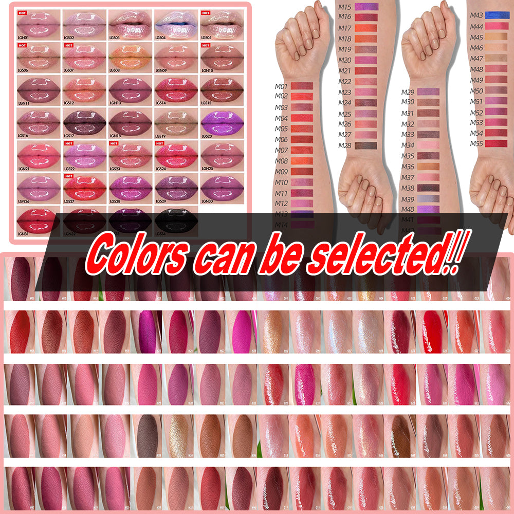 High-Pigment Glitter Lip Gloss – No Logo, Non-Stick Cup Glossy Nude Lip Shine in Pink Tube | Private Label-Ready