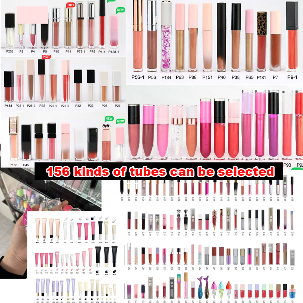 High-Pigment Glitter Lip Gloss – No Logo, Non-Stick Cup Glossy Nude Lip Shine in Pink Tube | Private Label-Ready