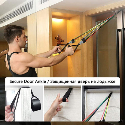 11Pcs Fitness Resistance Bands Set