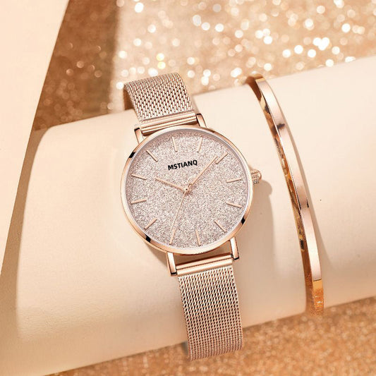 Luxury Watch for Women Fashion Stainless Steel Band Watch Elegant Waterproof Ladies Bursting Sky Star Watch Reloj