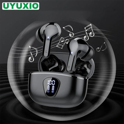 New Wireless Earbuds BT 5.3 – HiFi Stereo Headphones with ENC Noise Cancelling, 48H Playtime, LED Display & IP7 Waterproof
