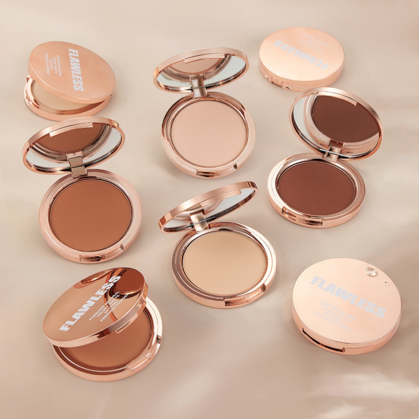 Custom Private Label Matte Pressed Powder – Waterproof Full‑Coverage Baking & Setting Face Powder
