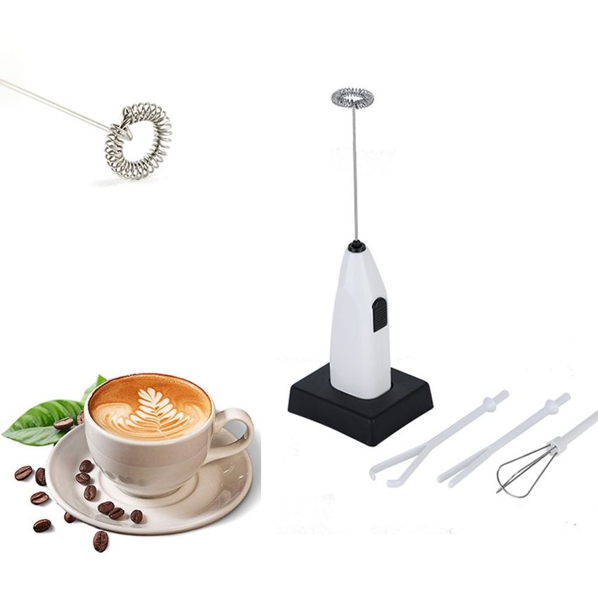New Design Handheld Milk Frother – Battery Operated Electric Foam Maker for Coffee, Lattes, Cappuccino & Eggs