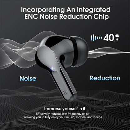 New Wireless Earbuds BT 5.3 – HiFi Stereo Headphones with ENC Noise Cancelling, 48H Playtime, LED Display & IP7 Waterproof