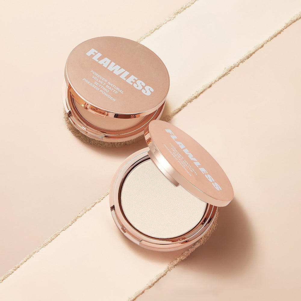 Custom Private Label Matte Pressed Powder – Waterproof Full‑Coverage Baking & Setting Face Powder